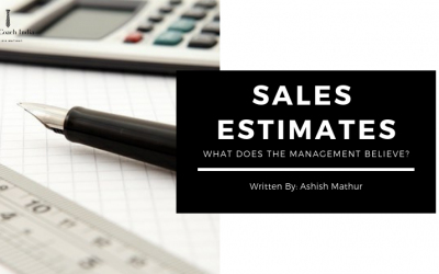 SALES ESTIMATES- WHAT DOES THE MANAGEMENT BELIEVE?